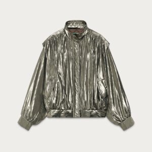 MARISA BERENSON X ZARA METALLIC JACKET