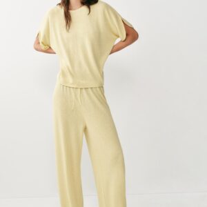 RUSTIC WIDE-LEG TROUSERS