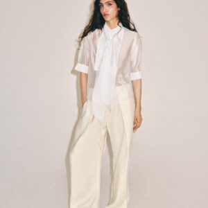 ZW COLLECTION SHORT SLEEVE SHIRT WITH TIE