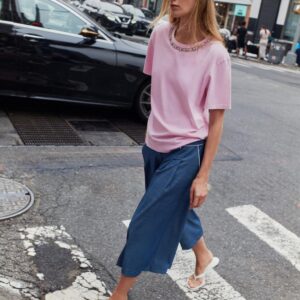WASHED-EFFECT JEWEL T-SHIRT
