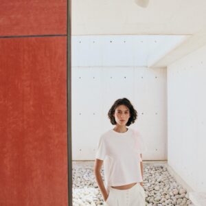 FLORAL EMBOSSED T-SHIRT