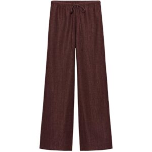 RUSTIC STRAIGHT TROUSERS - BURGUNDY