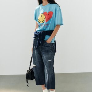 SMILEY® WASHED EFFECT T-SHIRT