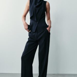 SCARF PEPLUM TOP