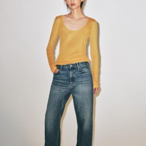 ZW COLLECTION MID-WAIST BAGGY FIT JEANS