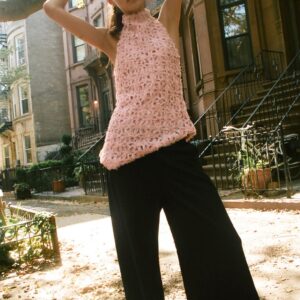 ASYMMETRIC HALTER TOP