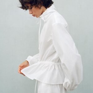 NYLON SHORTS WITH TURN-UP HEM
