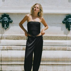 SAROUEL TROUSERS WITH TIES