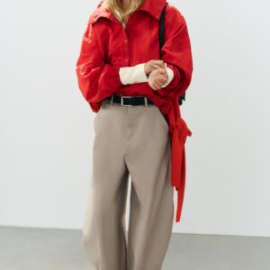 VOLUMINOUS TROUSERS WITH BELT