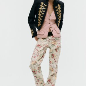CROPPED FROG FASTENING BLAZER