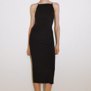 POLYAMIDE BLEND MIDI DRESS