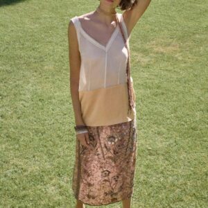 100% SILK STRAPPY TOP