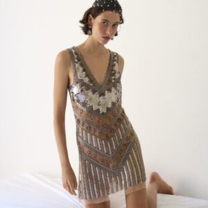 LIMITED EDITION MINI DRESS WITH BEADS AND SEQUINS