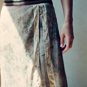 EMBROIDERED PRINTED SKORT
