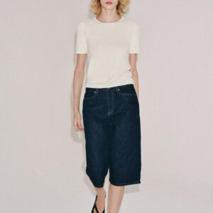 SHORT SLEEVE KNIT TOP