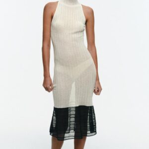 COMBINED KNIT DRESS