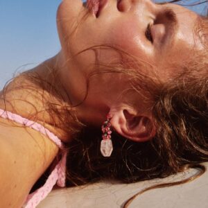 SHINY STONE EARRINGS