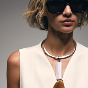 RESIN STONE CHOKER NECKLACE