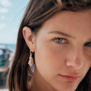PACK OF SHELL HOOP EARRINGS