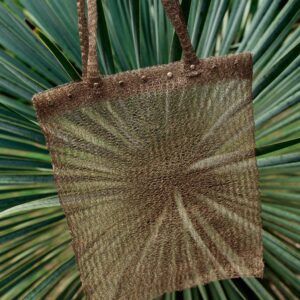 STUDDED METAL MESH BAG