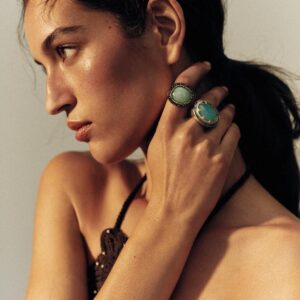 RHINESTONE STONE RING