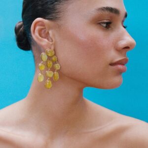 RESIN STONE EARRINGS