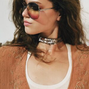 CONTRAST SEQUIN CHOKER NECKLACE