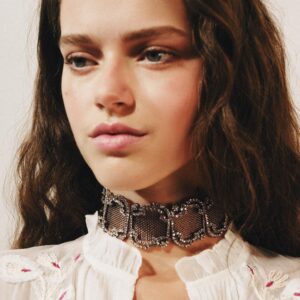 RHINESTONE MESH CHOKER