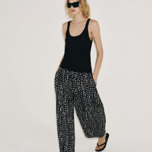 ZW COLLECTION DOT PYJAMA-STYLE TROUSERS