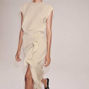 ZW COLLECTION MIDI DRESS WITH RUFFLES