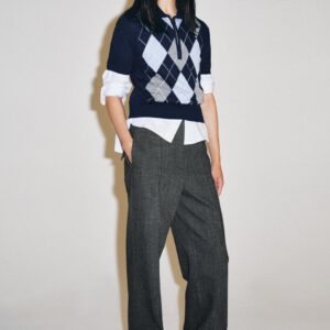 ARGYLE KNIT POLO SHIRT