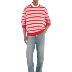 STRIPED COTTON/LINEN JUMPER