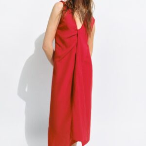 ZW COLLECTION GATHERED MIDI DRESS