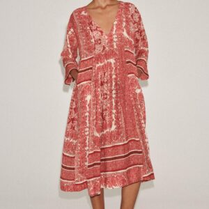 ZW COLLECTION PRINTED MIDI DRESS
