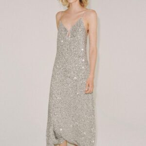 ZW COLLECTION SEQUINNED MIDI DRESS