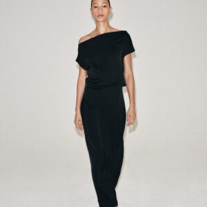 ZW COLLECTION ASYMMETRIC SATIN DRESS