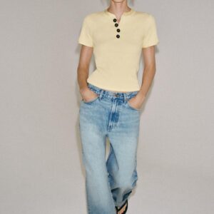 COTTON BUTTON T-SHIRT