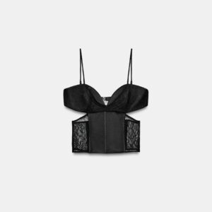 CORSETRY-INSPIRED LACE TOP
