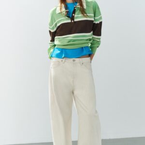 STRIPED KNIT POLO