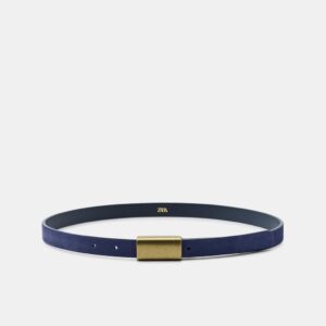 100% LEATHER BUCKLE BELT