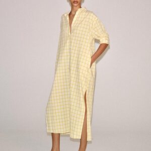 ZW COLLECTION CHECK SHIRT DRESS