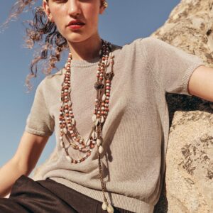 SHELL AND BEAD CORD BELT