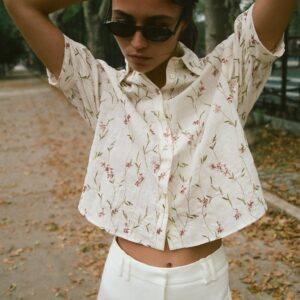 BEADED EMBROIDERED SHIRT