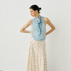 POLKA DOT BOW TOP