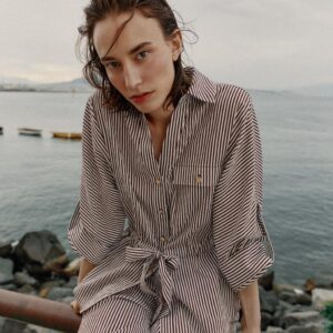 STRIPED SAFARI SHIRT