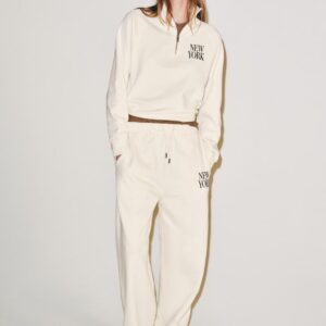 SWEATSHIRT AND TROUSERS SET - OYSTER-WHITE