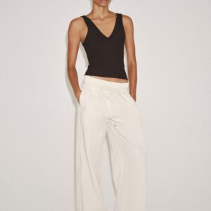 RIB V-NECK TOP