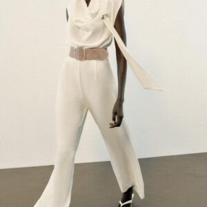 JUMPSUIT WITH GOLD-TONE BELT