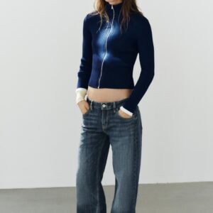 RIB KNIT CARDIGAN