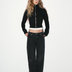 TRF WIDE-LEG LOW-RISE JEANS